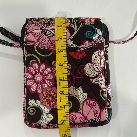 Vera Bradley Handbag Women's Floral Pink Crossbody Retired Mod Mini Hipster - Picture 10 of 12